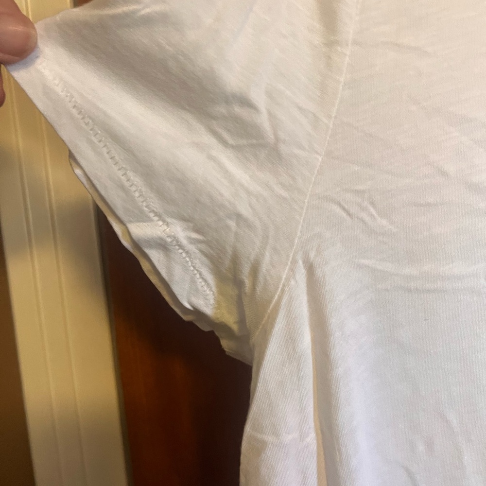 J. Crew White Slub Cotton Tee - Picture 3 of 4